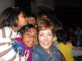 With orphan girls at MJC in India